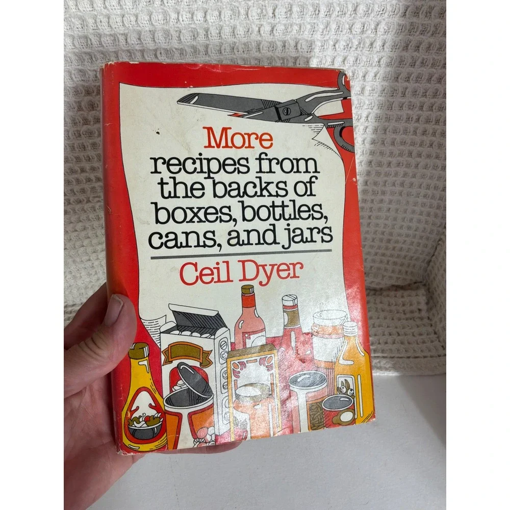 [Vintage] Unisex Ceil Dyer Recipes From Backs of Boxes Book OS Red/White